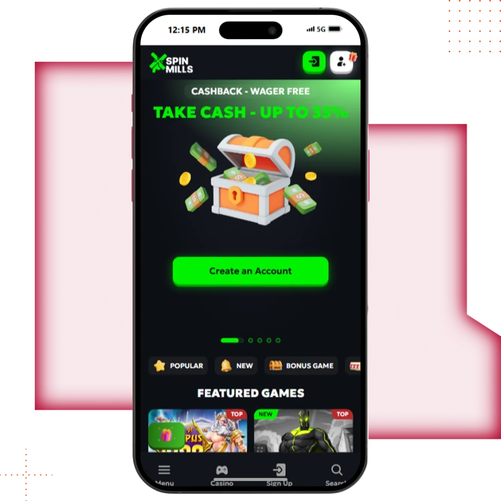 SpinmillsCasino_Mobile